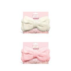 Fascia Morbida Per Capelli Con Maxi Fiocco Powder Rose