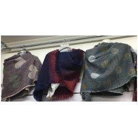 Sciarpa sciarpone invernale donna scialle in stock