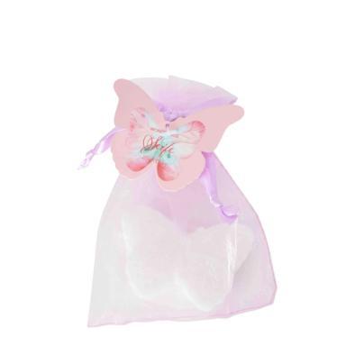 Saponcino Farfalla Powder Rose In Organza Rosa