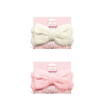 Fascia Morbida Per Capelli Con Maxi Fiocco Powder Rose